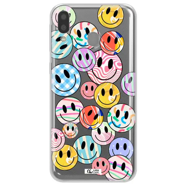 Colorful Smile Samsung M20 Clear TPU Case