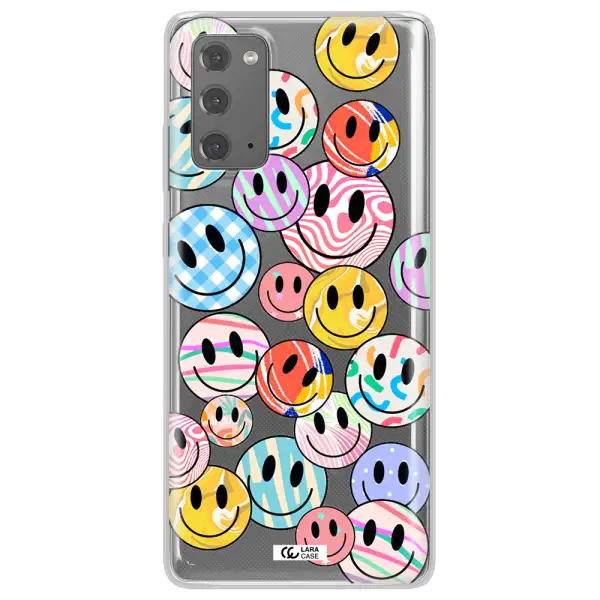 Colorful Smile Samsung Note 20 Clear TPU Case