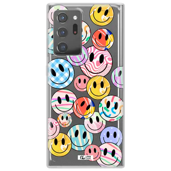 Colorful Smile Samsung Note 20 Ultra Clear TPU Case
