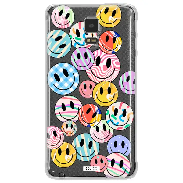 Colorful Smile Samsung Note 4 Clear TPU Case