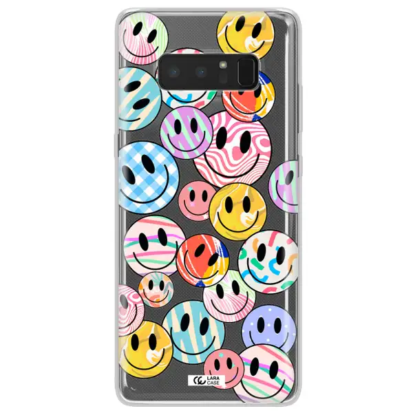 Colorful Smile Samsung Note 8 Clear TPU Case