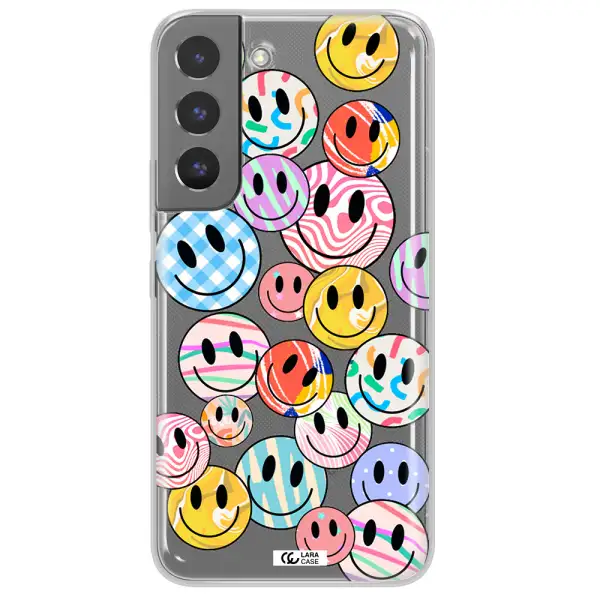 Colorful Smile Samsung S 22 Clear TPU Case