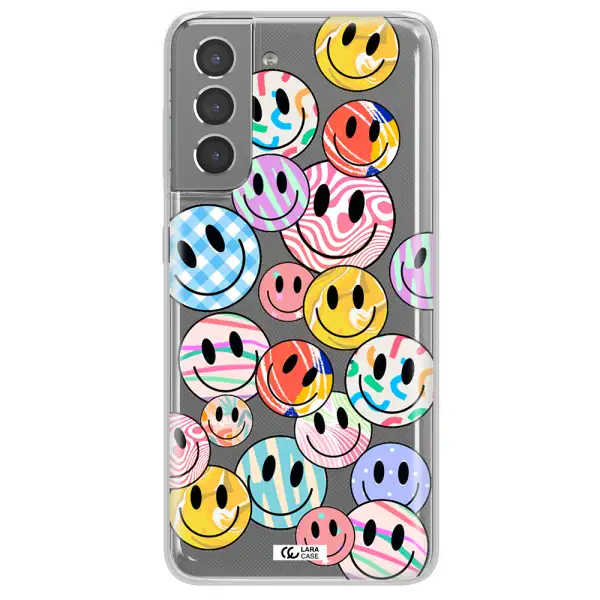 Colorful Smile Samsung S21 Plus Clear TPU Case
