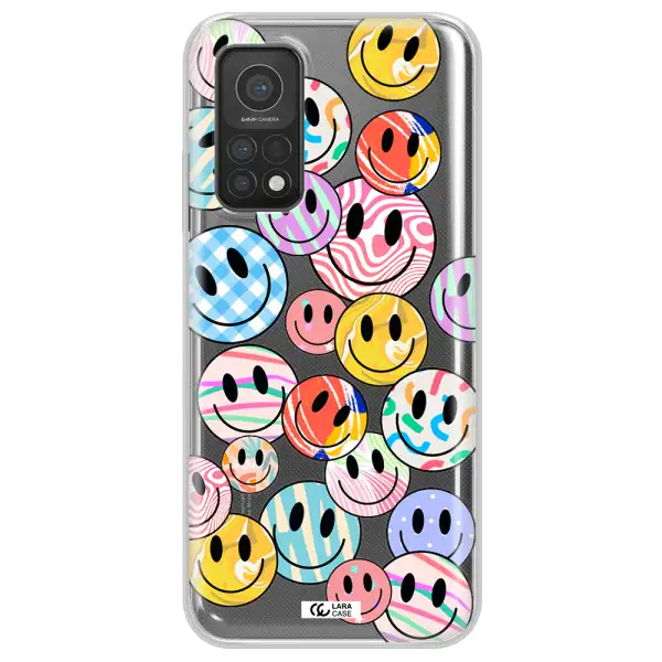 Colorful Smile Xiaomi Mi 10T Clear TPU Case