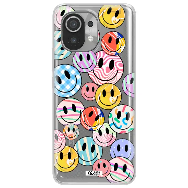 Colorful Smile Xiaomi Mi 11 Clear TPU Case