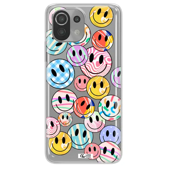Colorful Smile Xiaomi Mi 11 Lite Clear TPU Case