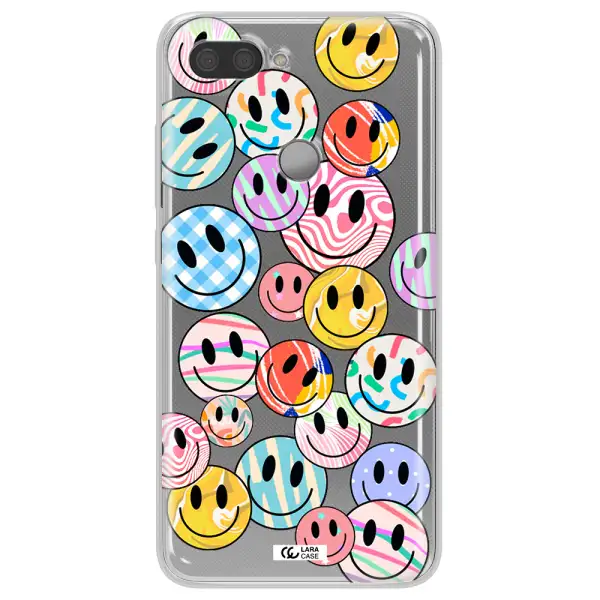 Colorful Smile Xiaomi Mi 8 Lite Clear TPU Case