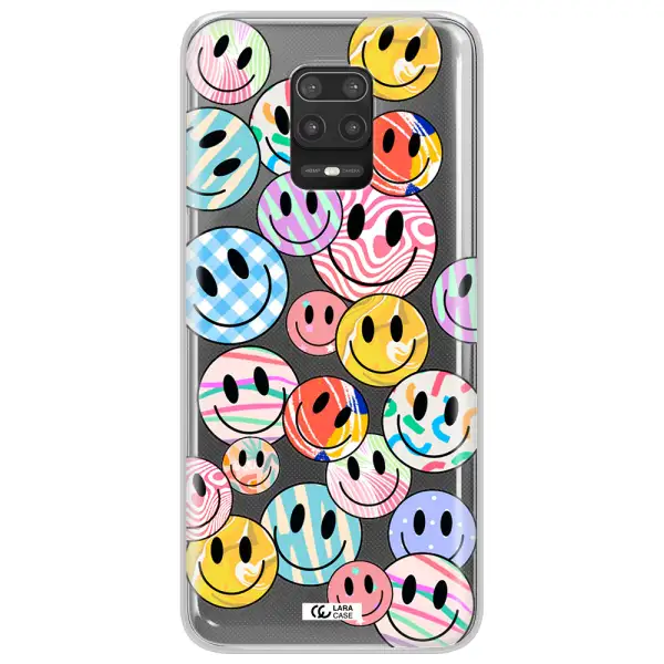 Colorful Smile Xiaomi Note 9S Clear TPU Case