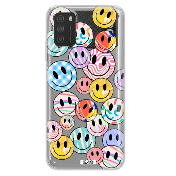 Colorful Smile Xiaomi Poco M3 Clear TPU Case