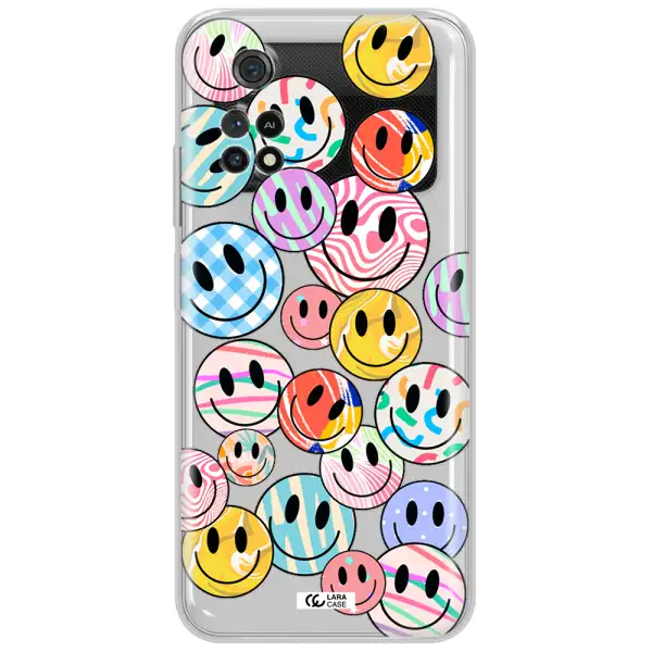 Colorful Smile Xiaomi Poco M4 Pro 4G Clear Tpu Case