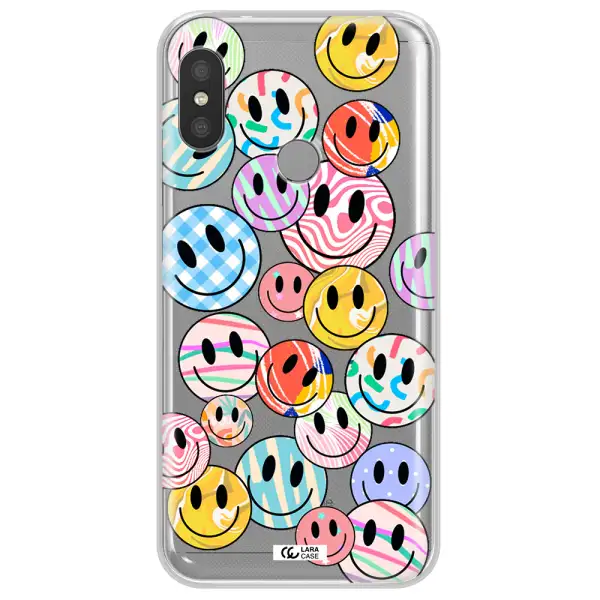 Colorful Smile Xiaomi Redmi 6 Pro Clear TPU Case