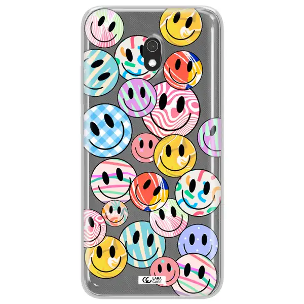 Colorful Smile Xiaomi Redmi 8A Clear TPU Case