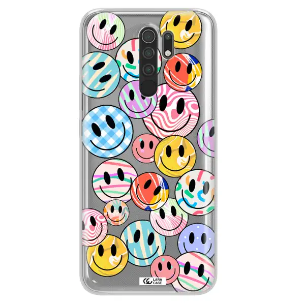 Colorful Smile Xiaomi Redmi 9 Clear TPU Case