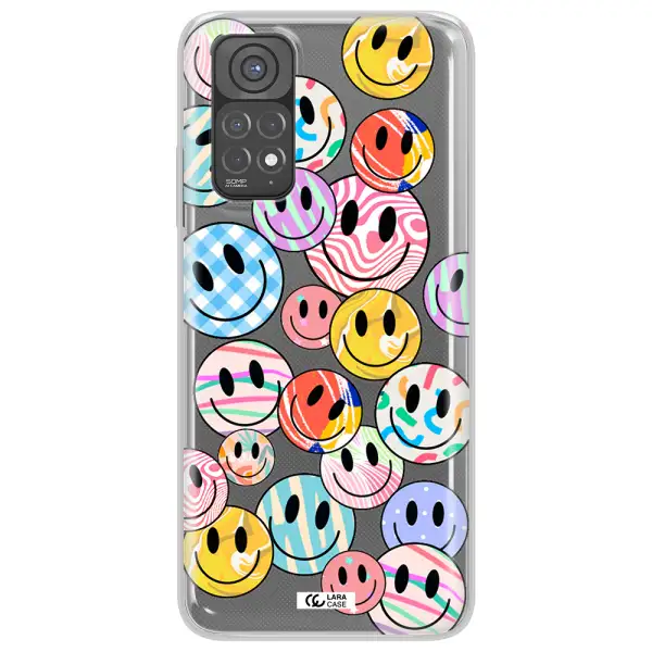 Colorful Smile Xiaomi Redmi Note 11 Clear TPU Case