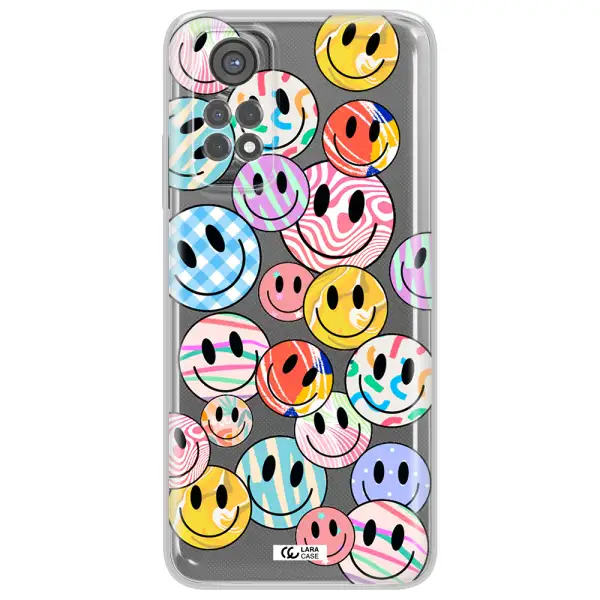 Colorful Smile Xiaomi Redmi Note 11S Clear Tpu Case