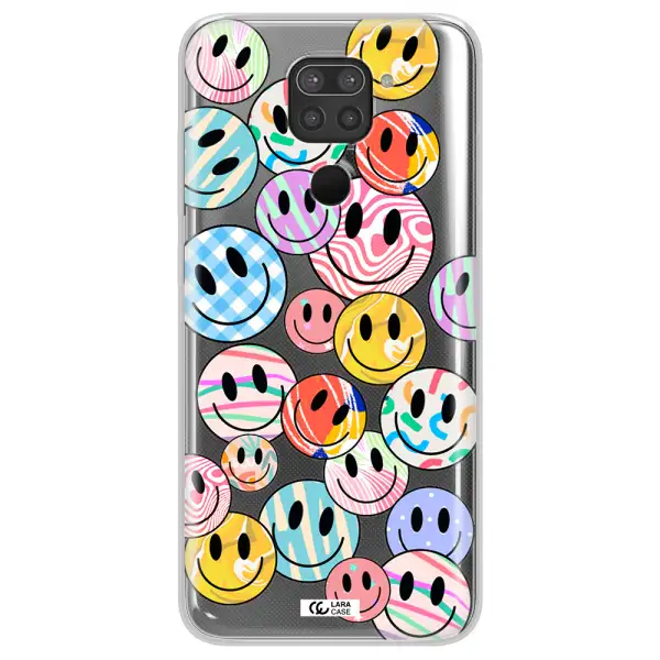 Colorful Smile Xiaomi Redmi Note 9 Clear TPU Case