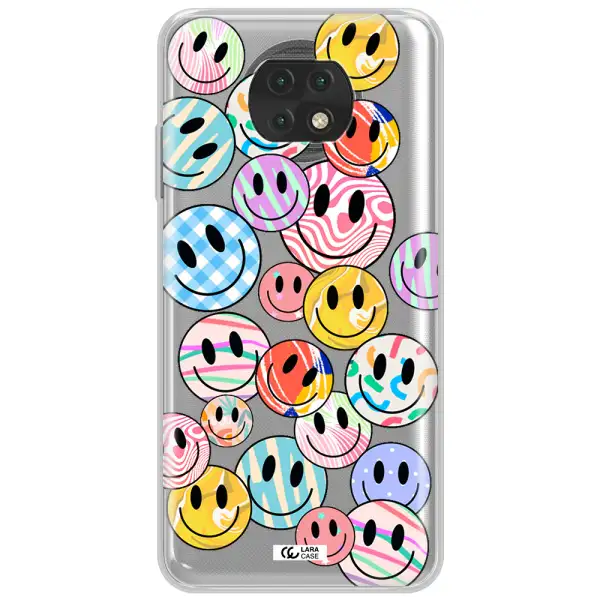 Colorful Smile Xiaomi Redmi Note 9T Clear Tpu Case