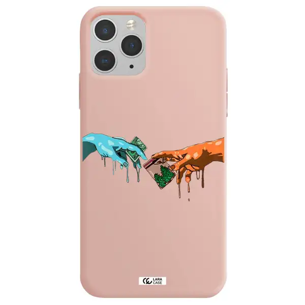 Pass The Weed Apple iPhone 11 pro max Silicone pastel pink Case