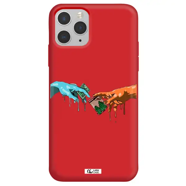 Pass The Weed Apple iPhone 11 pro Silicone Imperial Red Case