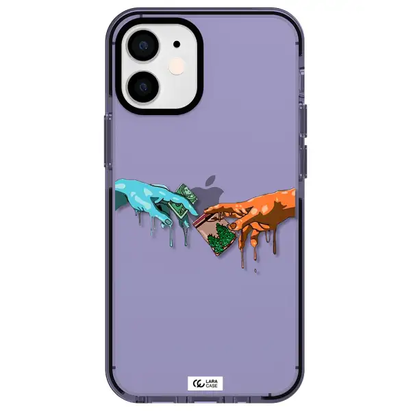 Pass The Weed Apple iPhone 12 mini impact Lilac Case