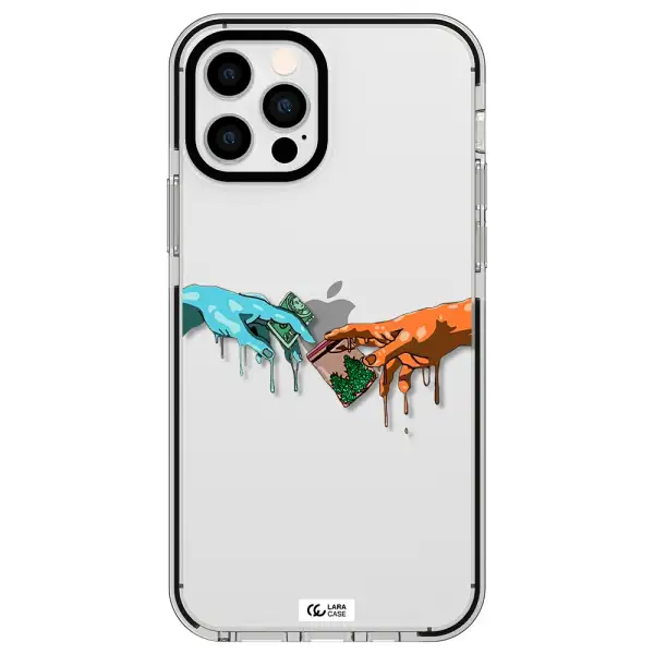 Pass The Weed Apple iPhone 12 pro impact black border Case