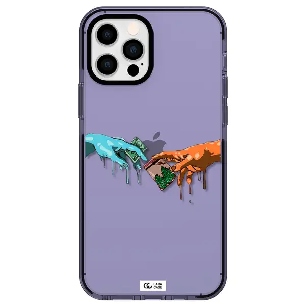 Pass The Weed Apple iPhone 12 pro impact Lilac Case