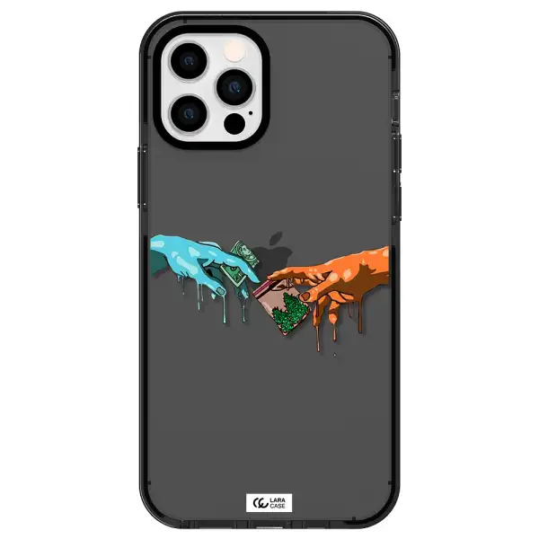 Pass The Weed Apple iPhone 12 pro impact Smoke Black Case