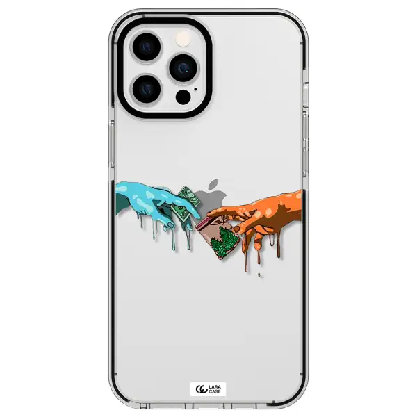 Pass The Weed Apple iPhone 12 pro max impact black border Case