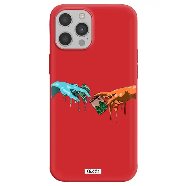 Pass The Weed Apple iPhone 12 pro max Silicone Imperial Red Case