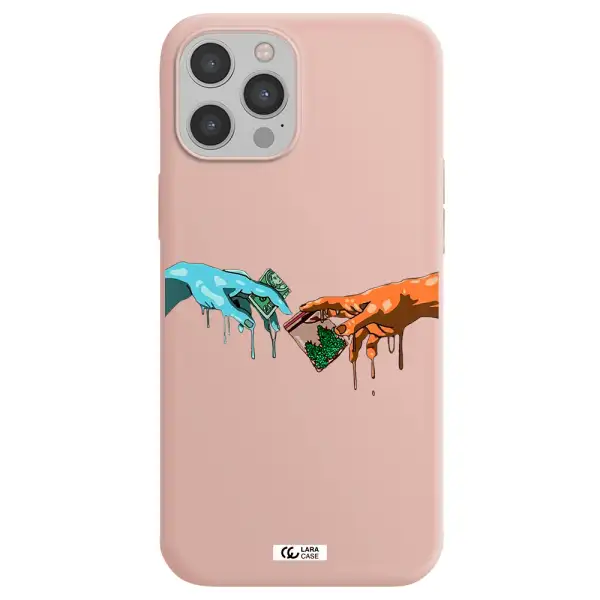 Pass The Weed Apple iPhone 12 pro Silicone pastel pink Case