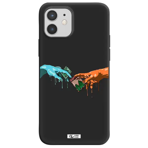 Pass The Weed Apple iPhone 12 Silicone black Case