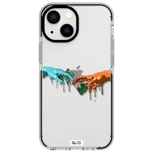 Pass The Weed Apple iPhone 13 mini impact black border Case