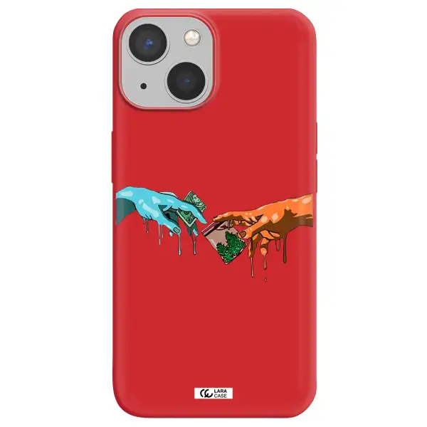 Pass The Weed Apple iPhone 13 mini Silicone Imperial Red Case