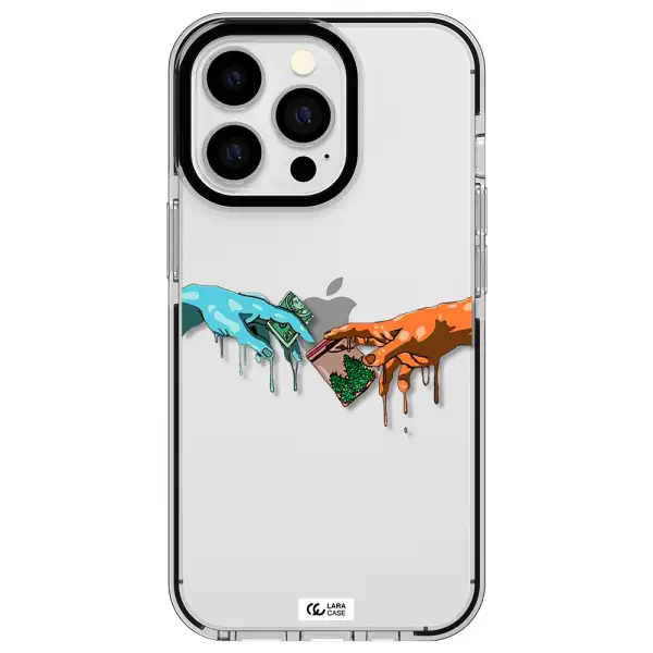 Pass The Weed Apple iPhone 13 Pro impact black border Case