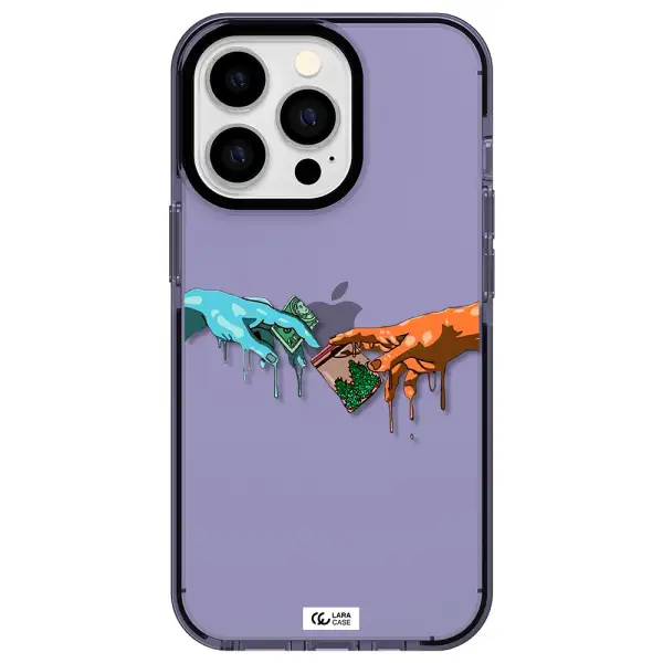 Pass The Weed Apple iPhone 13 Pro impact Lilac Case