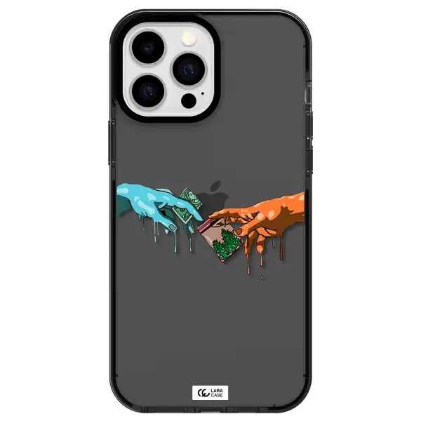 Pass The Weed Apple iPhone 13 Pro Max impact Smoke Black Case