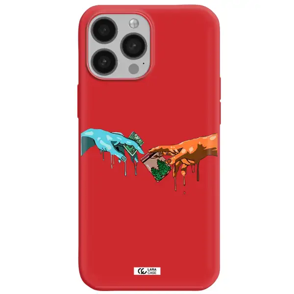 Pass The Weed Apple iPhone 13 Pro Max Silicone Imperial Red Case