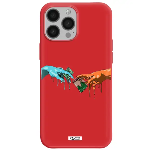 Pass The Weed Apple iPhone 13 Pro Silicone Imperial Red Case