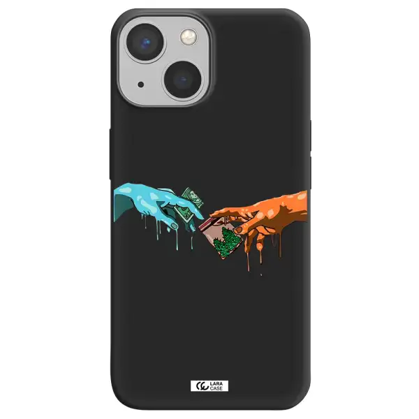 Pass The Weed Apple iPhone 13 Silicone black Case