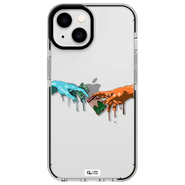 Pass The Weed Apple iPhone 14 impact black border Case