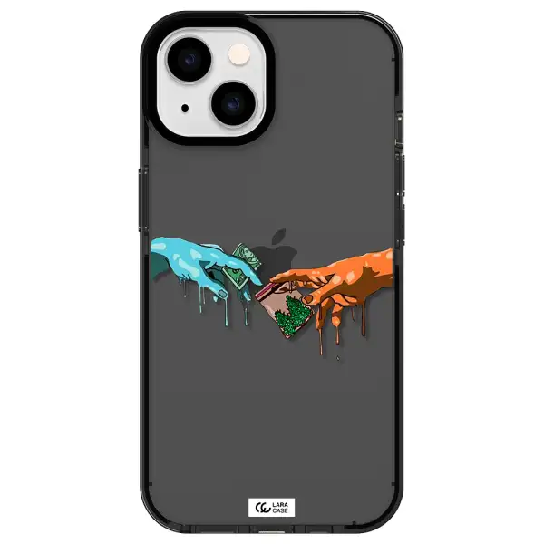 Pass The Weed Apple iPhone 14 impact Smoke Black Case