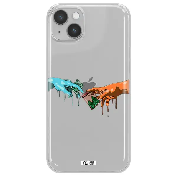Pass The Weed Apple iPhone 14 plus Clear TPU Case