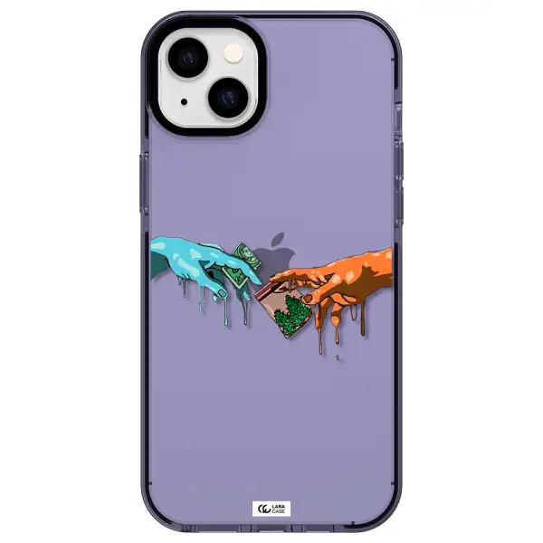 Pass The Weed Apple iPhone 14 plus impact Lilac Case