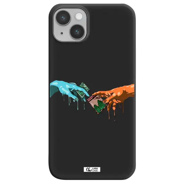 Pass The Weed Apple iPhone 14 plus Silicone black Case