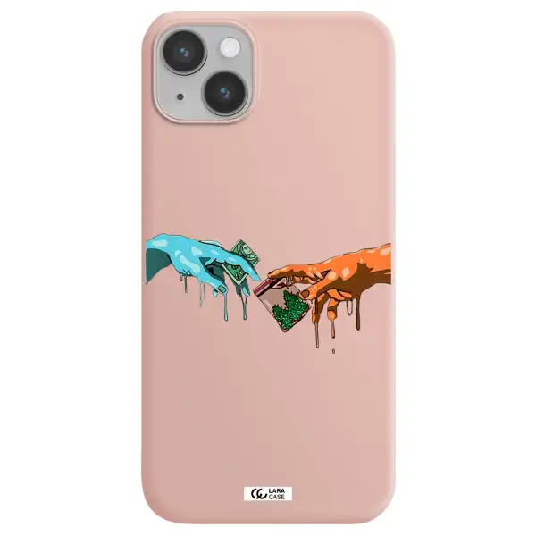 Pass The Weed Apple iPhone 14 Silicone pastel pink Case