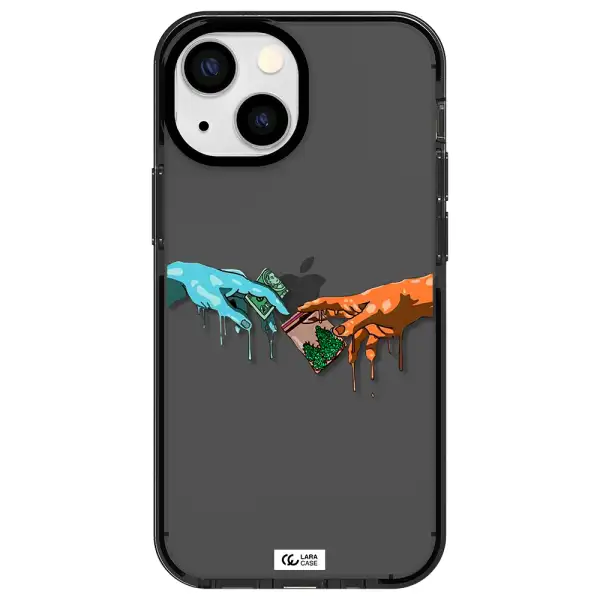 Pass The Weed Apple iPhone 15 Plus impact Smoke Black Case