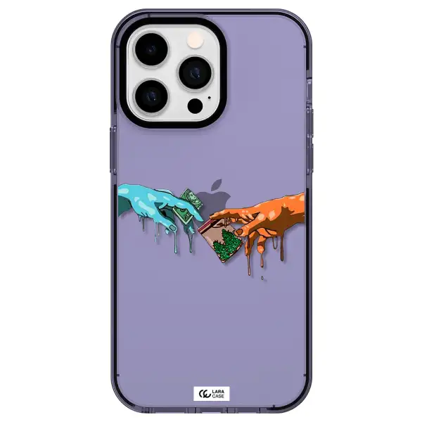 Pass The Weed Apple iPhone 15 Pro Max impact Lilac Case