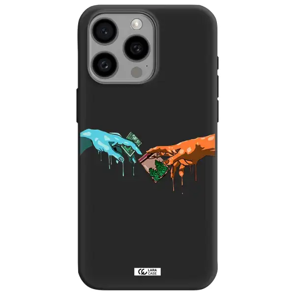 Pass The Weed Apple Iphone 15 Pro max Silicone black Case