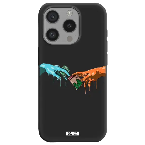 Pass The Weed Apple Iphone 15 Pro Silicone Black Case