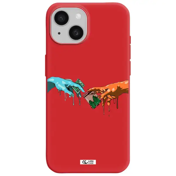 Pass The Weed Apple Iphone 15 Silicone Imperial Red Case